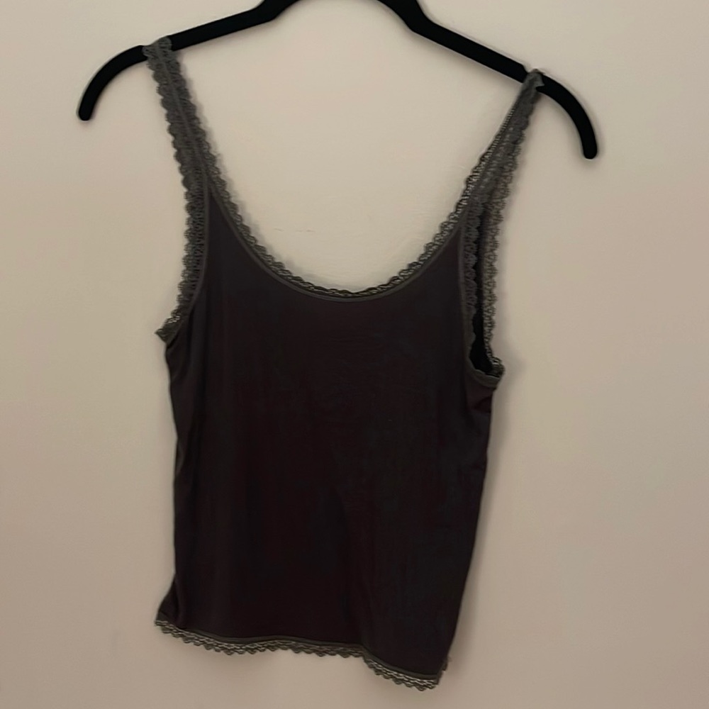 Dark grey crop top